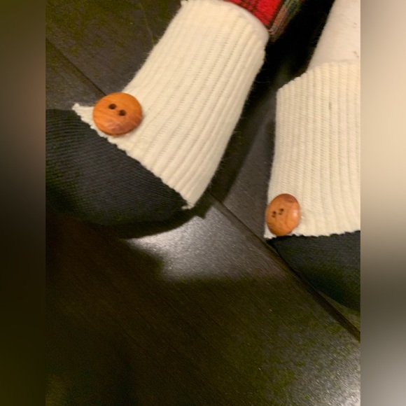 Adorable Plush Snowman & Moose, Gently Used, String Attached for Ornament Use - Picture 14 of 16